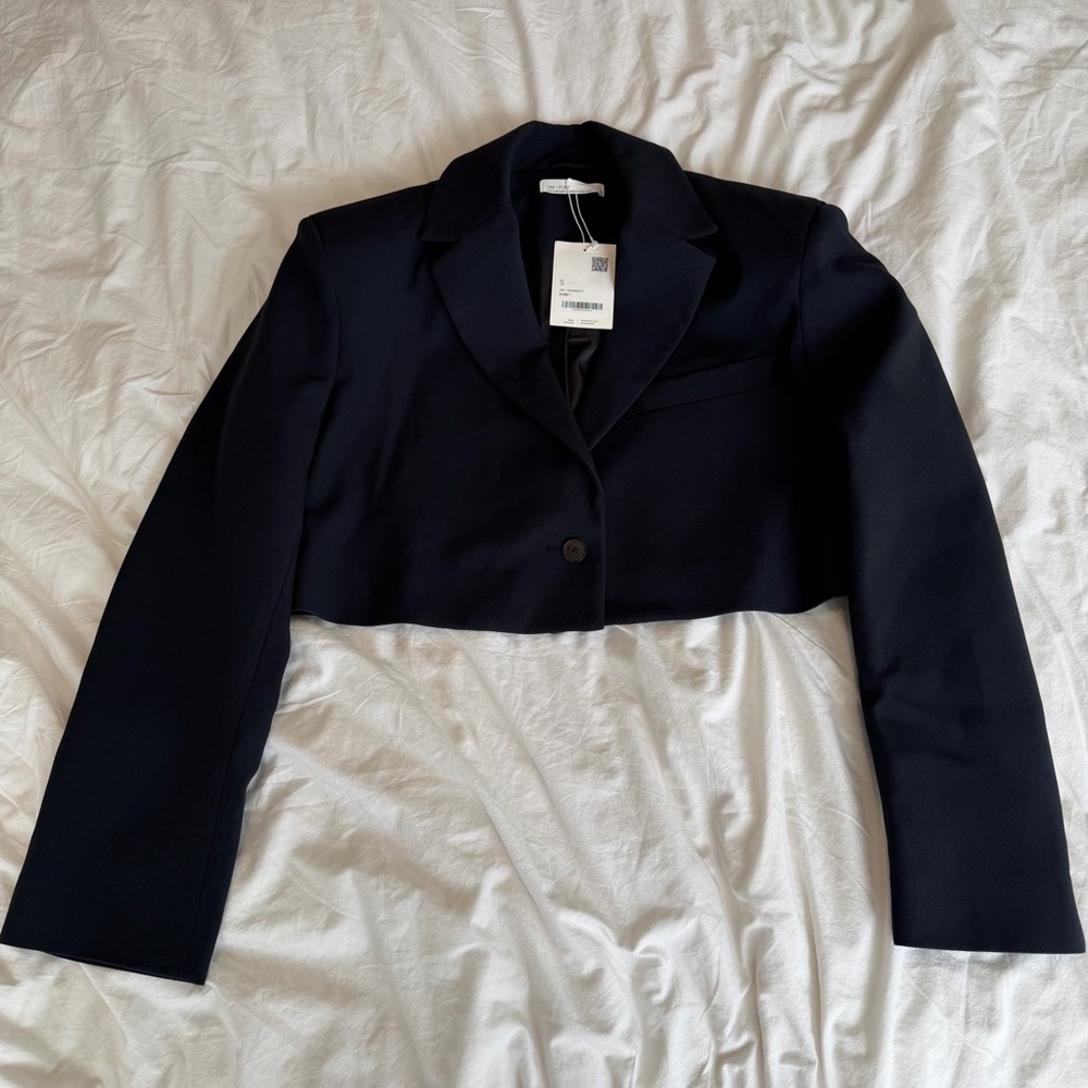Women's Black Cropped Blazer
